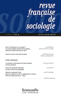 Revue française de sociologie 60-2, avril-juin 2019